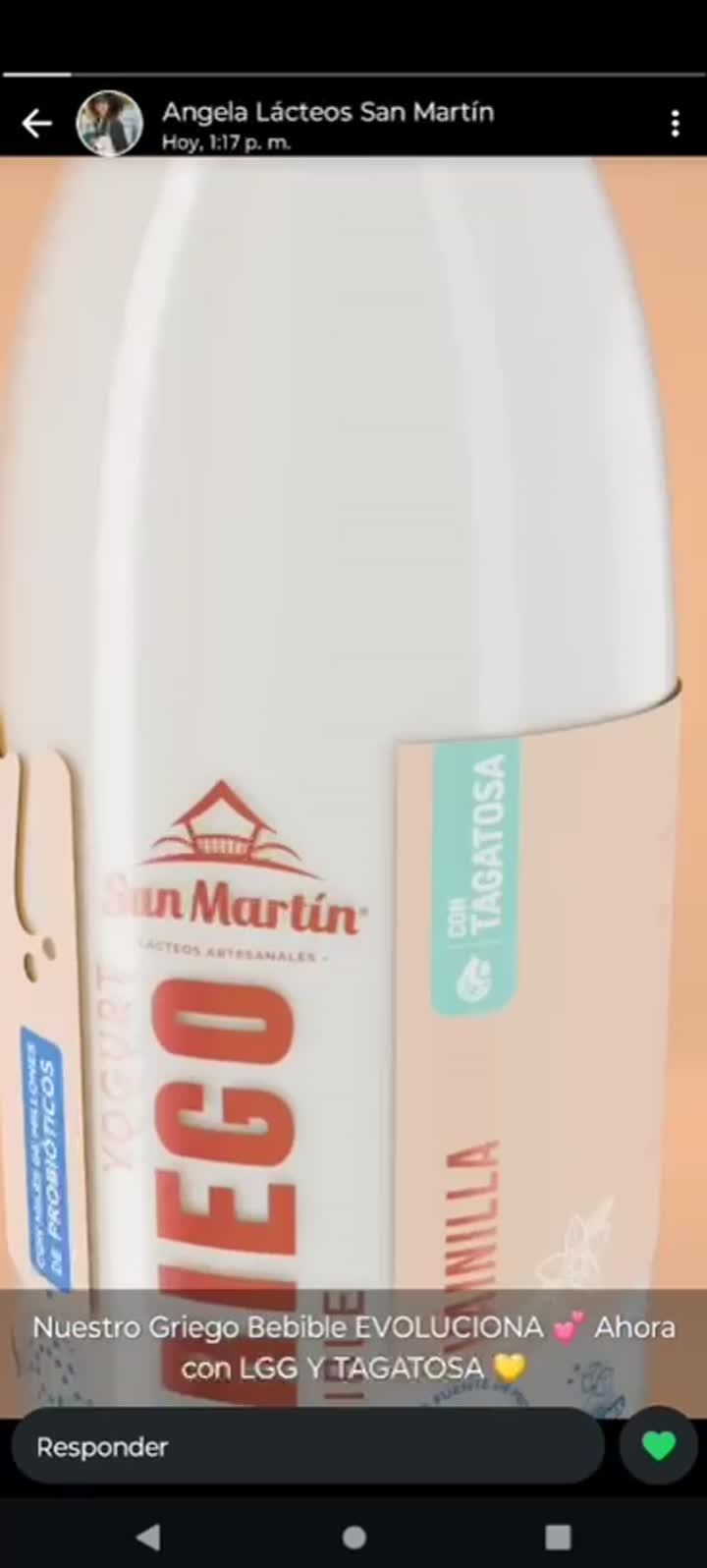 San Martín Greek yogurt with tagatose